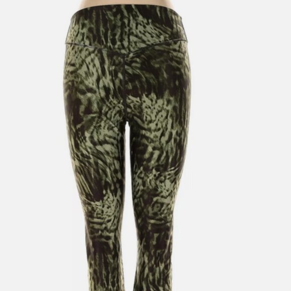 Good American green/black print leggings sz 4 - Picture 3 of 14